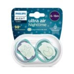 AVENT SUCETTE ULTRA AIR NUIT 6-18 MOIS PACK DE 2 ORTHODONTIC