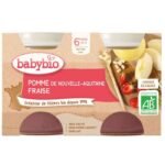 BABYBIO POMME DE NOUVELLE AQUITAINE FRAISE 6 MOIS