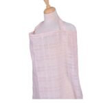 BAMBIDOU TABLIER ALLAITEMENT EN GAZE BLANC A POIS ORANGE