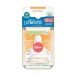 DR BROWNS OPTIONS+ TETINE COLE LARGE NIVEAU 1 PACK DE 2 0 MOIS +