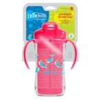 DR BROWNS TASSE THERMOS ROSE AVEC PAILLE 12 MOIS PLUS 300 ML