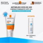 LA ROCHE POSAY OFFRE ANTHELIOS UVMUNE 400 CREME HYDRATANTE SPF 50+ INVISIBLE 50 ML + EAU THERMALE 50ML OFFERT