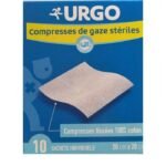 URGO COMPRESSES DE GAZ STERILES 20 CM x 20 CM
